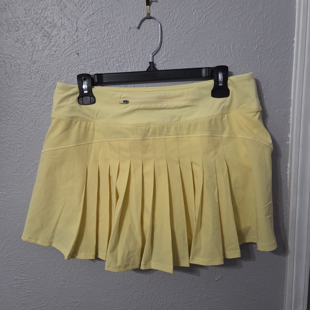 CRZ YOGA Yellow Pleated Skort